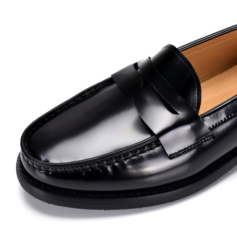 Męskie wsuwane mokasyny penny  – Leather Shoe Polish recenzja i cena